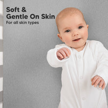 Load image into Gallery viewer, Soothe Fitted Crib Sheet (Storm)