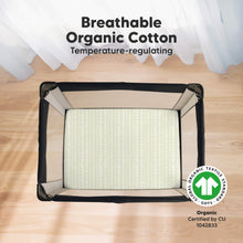 Load image into Gallery viewer, Soothe Fitted Mini Crib Sheet (Fleur)