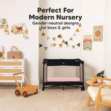 Load image into Gallery viewer, Soothe Fitted Mini Crib Sheet (Rose)