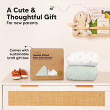 Load image into Gallery viewer, Soothe Fitted Mini Crib Sheet (Wildflowers)