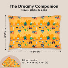 Load image into Gallery viewer, Toddler Pillow with Pillowcase (Little Builders)