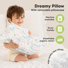 Load image into Gallery viewer, Toddler Pillow with Pillowcase (Narwhal)