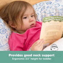 Load image into Gallery viewer, Toddler Pillow with Pillowcase (Nautical)