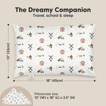 Load image into Gallery viewer, Toddler Pillow with Pillowcase (Barn)