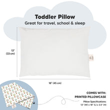 Load image into Gallery viewer, Toddler Pillow with Pillowcase (Hot Air Balloon)
