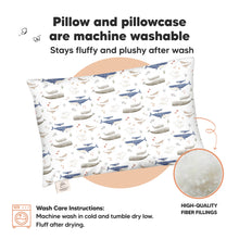 Load image into Gallery viewer, Toddler Pillow with Pillowcase (Marine)