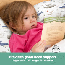 Load image into Gallery viewer, Toddler Pillow with Pillowcase (Marine)