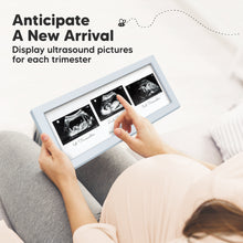 Load image into Gallery viewer, Trio Baby Sonogram Frame (Mist Blue)