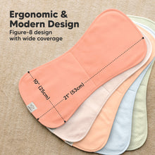 Load image into Gallery viewer, 5-Pack Urban Quin Burp Cloths (Flora Dew)