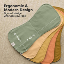 Load image into Gallery viewer, 5-Pack Urban Quin Burp Cloths (Phase)