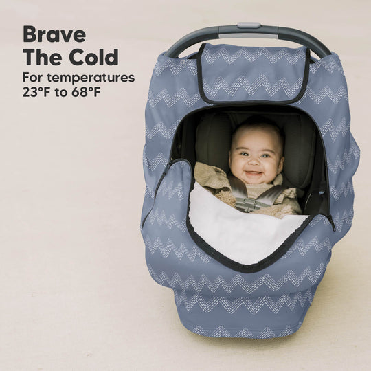 Warmzy Baby Car Seat Cover (Indigo)