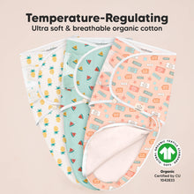 Load image into Gallery viewer, 3-Pack Soothe Zippy Swaddle Wrap (Beach Day)