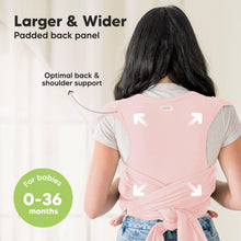 Load image into Gallery viewer, D-Lite Wrap Carrier (Dusty Pink)