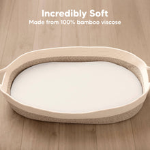 Load image into Gallery viewer, 2-Pack Isla Fitted Bassinet Sheets (Soft White)