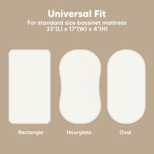 Load image into Gallery viewer, 2-Pack Isla Fitted Bassinet Sheets (Soft White)