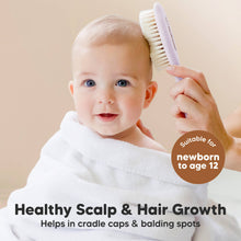 Load image into Gallery viewer, Baby Hair Brush (Thistle, Oval)