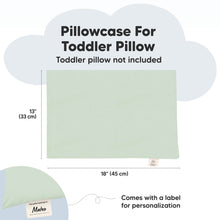 Load image into Gallery viewer, Printed Toddler Pillowcase 13X18" (Sage)