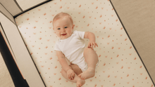 Load and play video in Gallery viewer, Isla Fitted Mini Crib Sheets (Nordic)