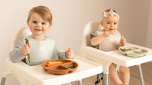 Load and play video in Gallery viewer, 3-Pack Prep Silicone Suction Plates with Lids (Forest)