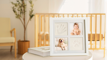 Load and play video in Gallery viewer, Ever Baby Hand & Footprint Keepsake Frame (Cloud Gray)