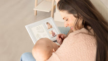 Load and play video in Gallery viewer, Baby Handprint & Footprint Keepsake Solo Frame (Ash Wood)