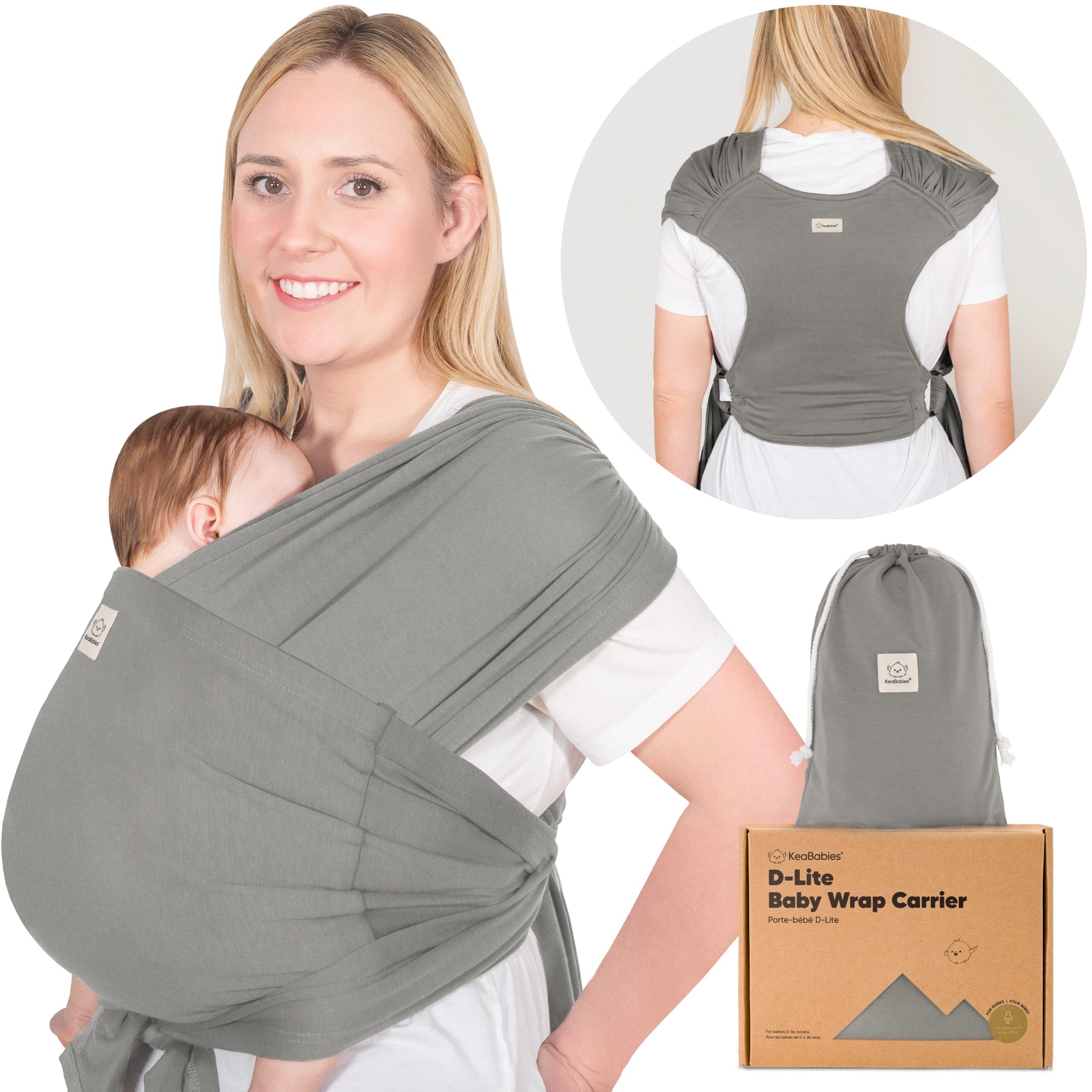 Soft Stretchy Baby Wrap Carrier Sling – KeaBabies