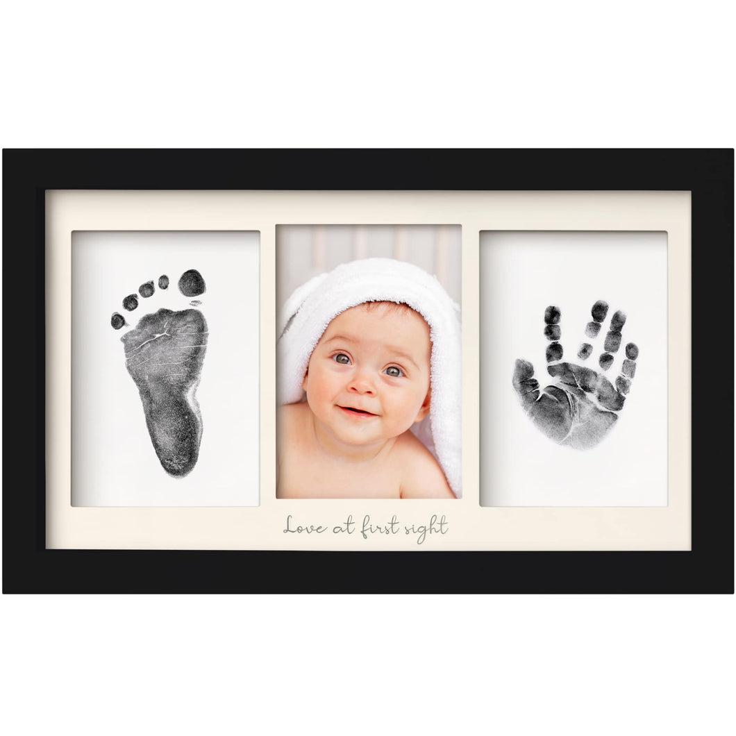 Duo Clean Touch Inkless Hand & Footprint Frame Kit (Onyx Black)
