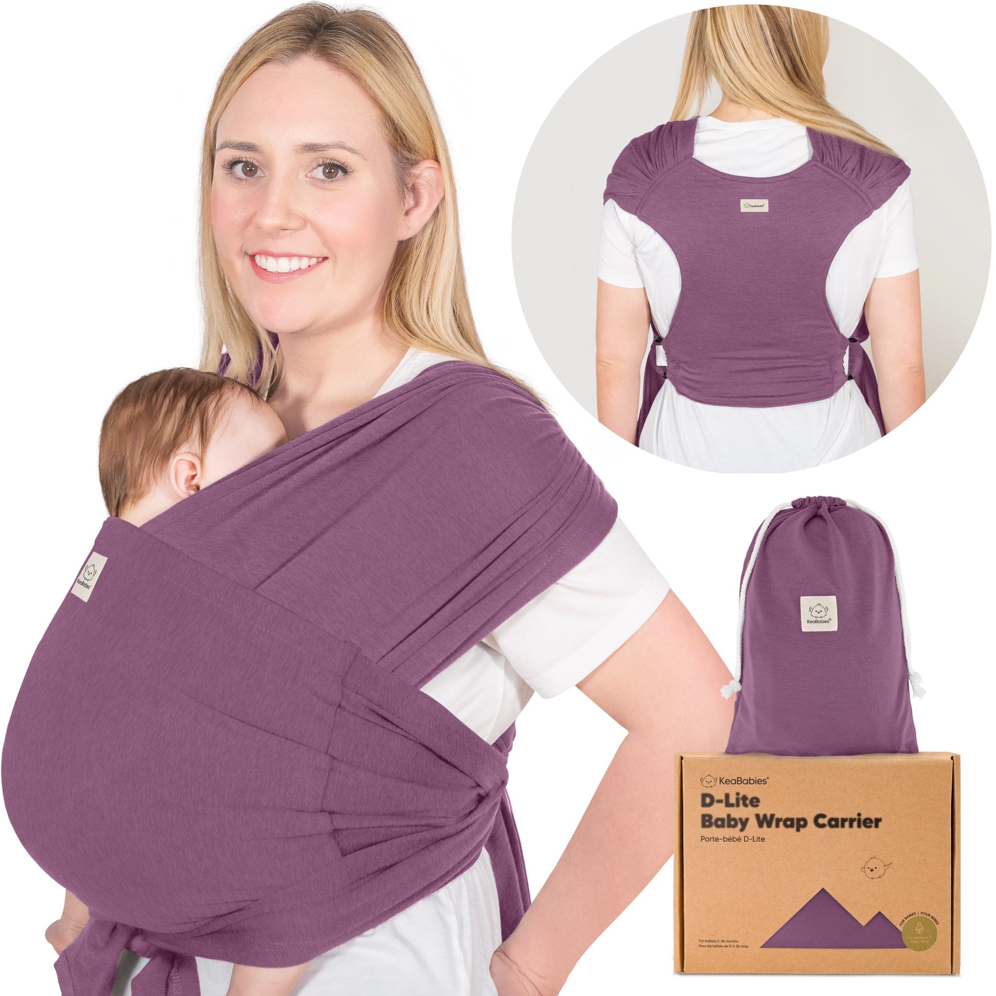 Soft Stretchy Baby Wrap Carrier Sling KeaBabies