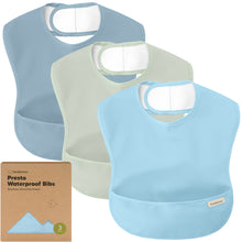 Load image into Gallery viewer, 3-Pack Presto Waterproof Bibs