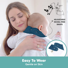 Load image into Gallery viewer, 8-Pack Organic Bandana Bibs (Thunder)