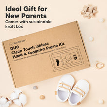 Load image into Gallery viewer, Duo Clean Touch Inkless Hand & Footprint Frame Kit (Cloud Gray)