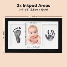 Load image into Gallery viewer, Duo Clean Touch Inkless Hand & Footprint Frame Kit (Onyx Black)