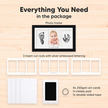 Load image into Gallery viewer, Duo Clean Touch Inkless Hand & Footprint Frame Kit (Onyx Black)