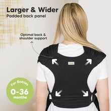 Load image into Gallery viewer, D-Lite Wrap Carrier (Trendy Black)