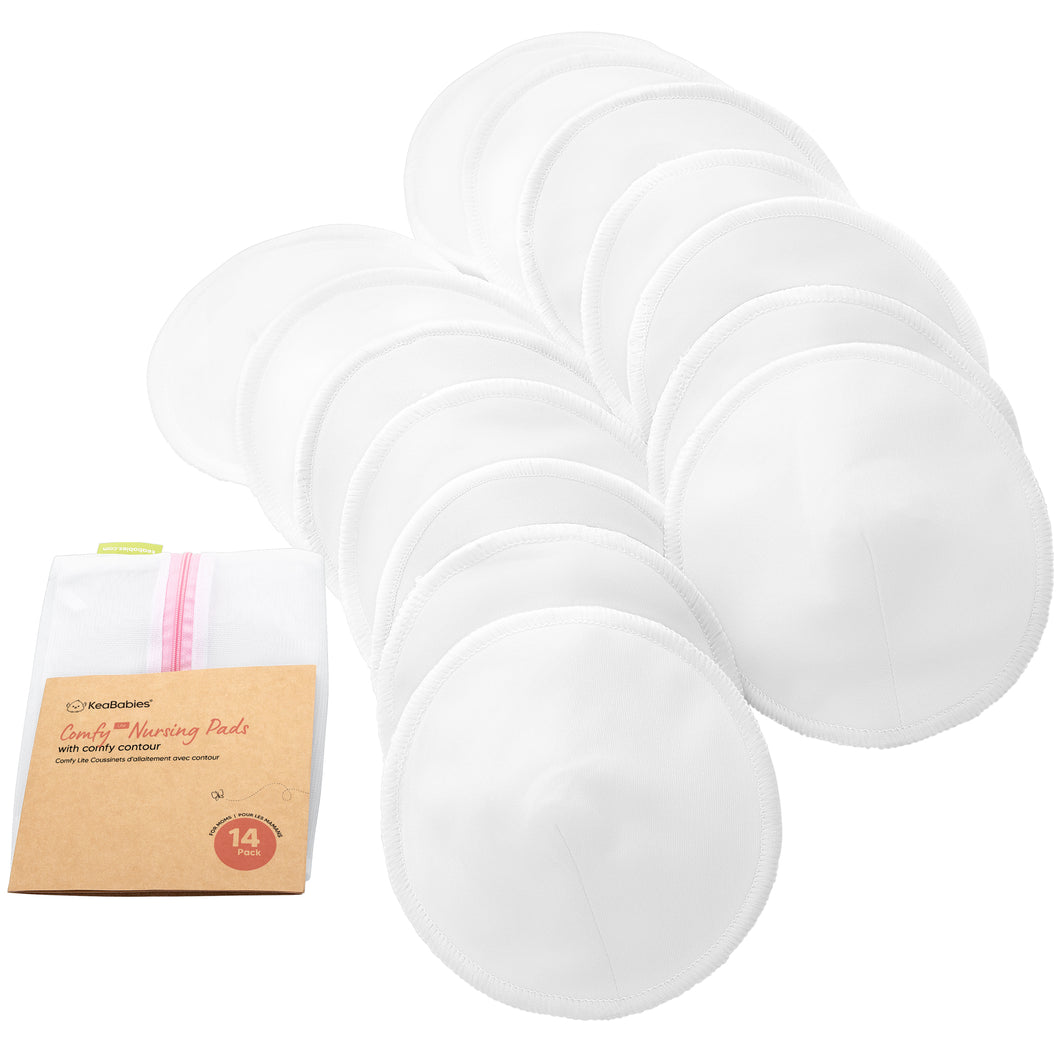 14-Pack Comfy Lite Nursing Pads (Soft White)