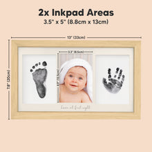 Load image into Gallery viewer, Duo Clean Touch Inkless Hand & Footprint Frame Kit (Ash Wood)