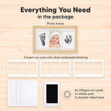 Load image into Gallery viewer, Duo Clean Touch Inkless Hand & Footprint Frame Kit (Ash Wood)