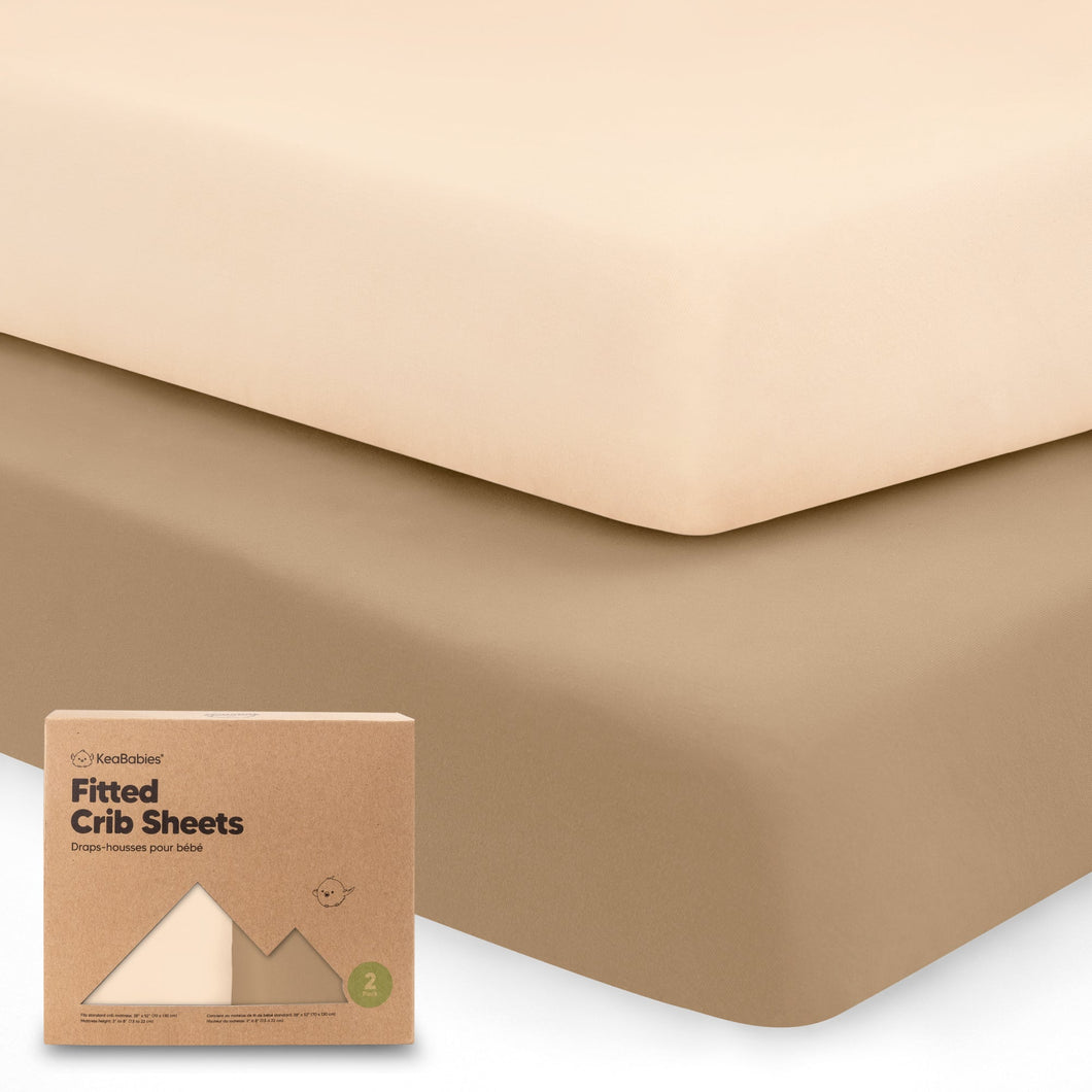 Soothe Fitted Crib Sheet (Pecan)