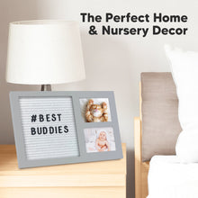 Load image into Gallery viewer, Heartfelt Picture Frame with Felt Letterboard (Cloud Gray)