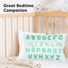 Load image into Gallery viewer, Printed Toddler Pillowcase 13X18" (KeaABC Mint)