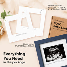 Load image into Gallery viewer, Solo Baby Sonogram Frame (Midnight Blue)