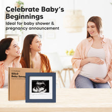 Load image into Gallery viewer, Solo Baby Sonogram Frame (Midnight Blue)