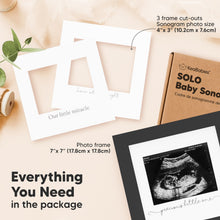 Load image into Gallery viewer, Solo Baby Sonogram Frame (Onyx Black)