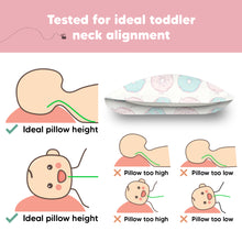 Load image into Gallery viewer, Toddler Pillow with Pillowcase (Donuts)