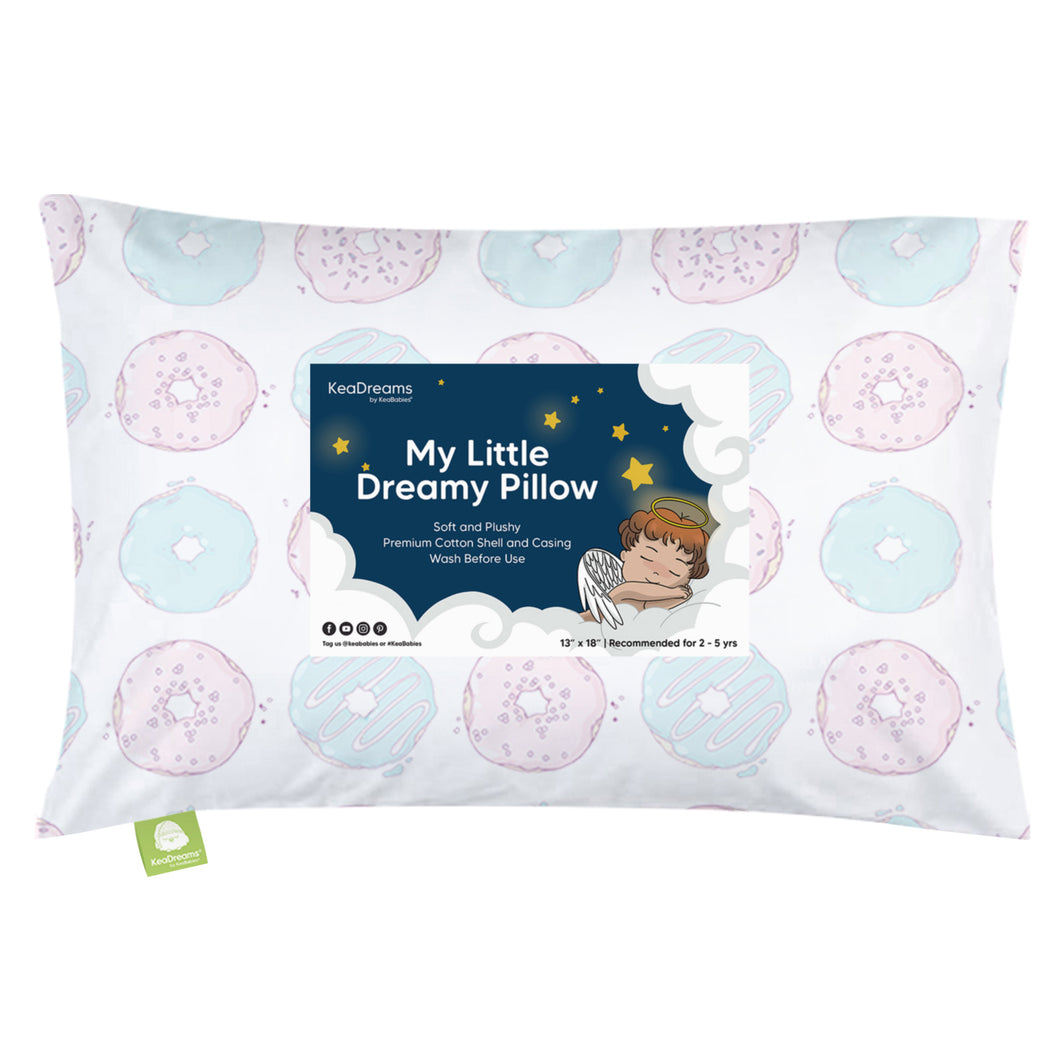 Toddler Pillow with Pillowcase (Donuts)