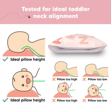 Load image into Gallery viewer, Toddler Pillow with Pillowcase (KeaABC Sakura)
