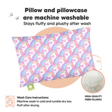 Load image into Gallery viewer, Toddler Pillow with Pillowcase (Unicorn)