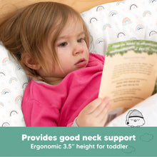 Load image into Gallery viewer, Toddler Pillow with Pillowcase (Jolly Rainbow)