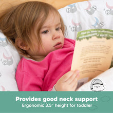 Load image into Gallery viewer, Toddler Pillow with Pillowcase (Moon Sloth)