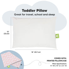 Load image into Gallery viewer, Toddler Pillow with Pillowcase (Swan Lake)